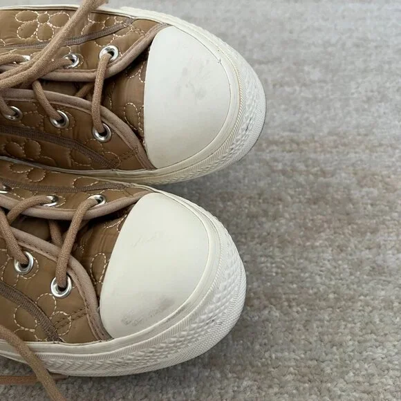 Converse All Star Lift Quilted High Top Platform Sneakers Shoes 10.5 - Picture 7 of 10